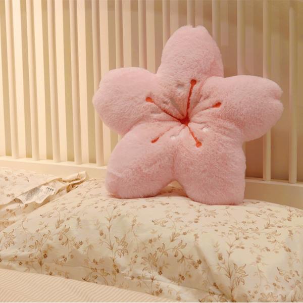sakura petal cushion pillow fluffy 2022 collection cherry blossom home decor