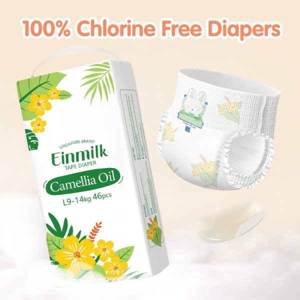 Einmilk Camelia Oil Diapers chlorine free