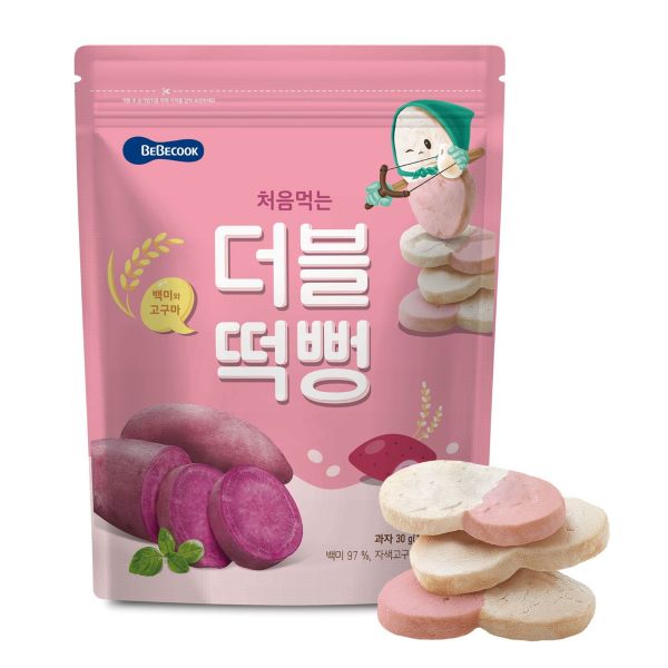 packet of bebecook My First Duo Flavour Rice Rusk 