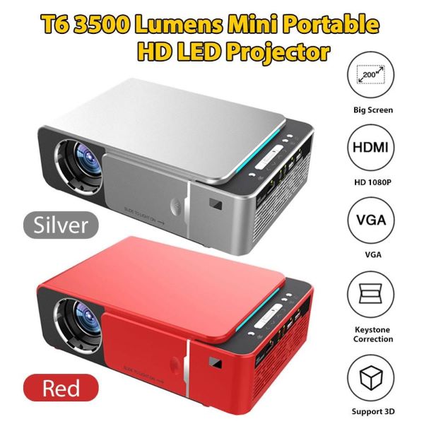 T6 Mini HD LED Portable Projector