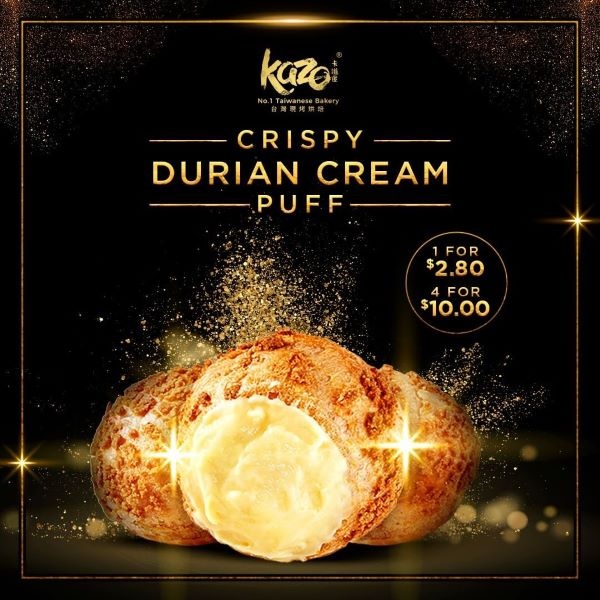 Kazo Singapore durian cream puff