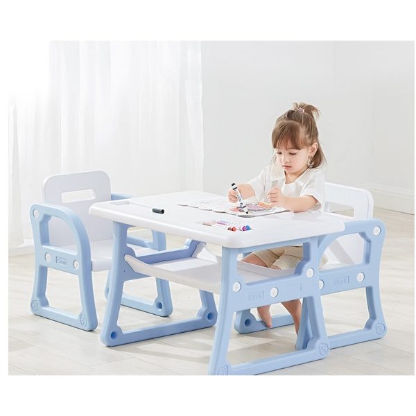 kids table and chair two set children study desk eating
