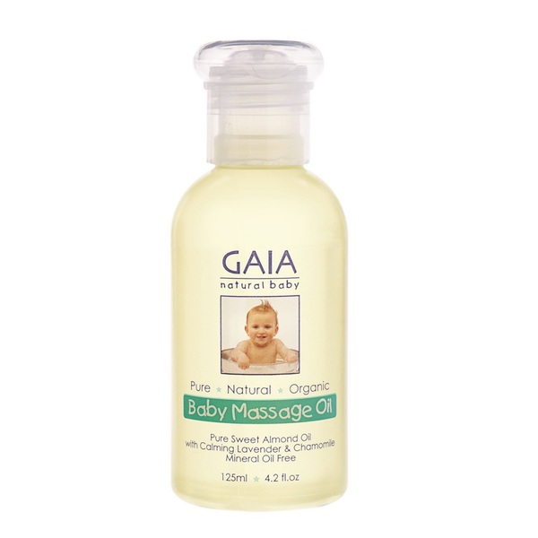 best baby skincare product Gaia Baby Massage Oil