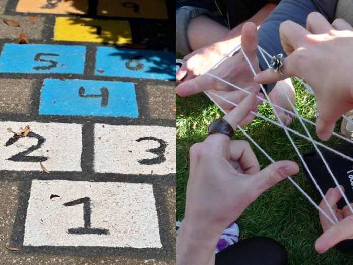 hopscotch and cat's cradle traditional games in singapore