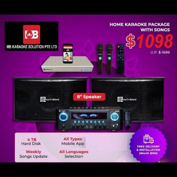 MB Karaoke MB KTV-888 Touchscreen best home karaoke systems singapore