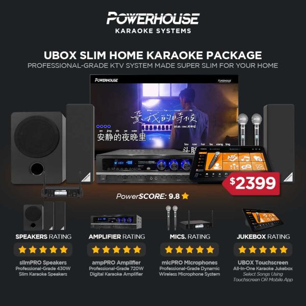 Powerhouse Slim Home Karaoke System
