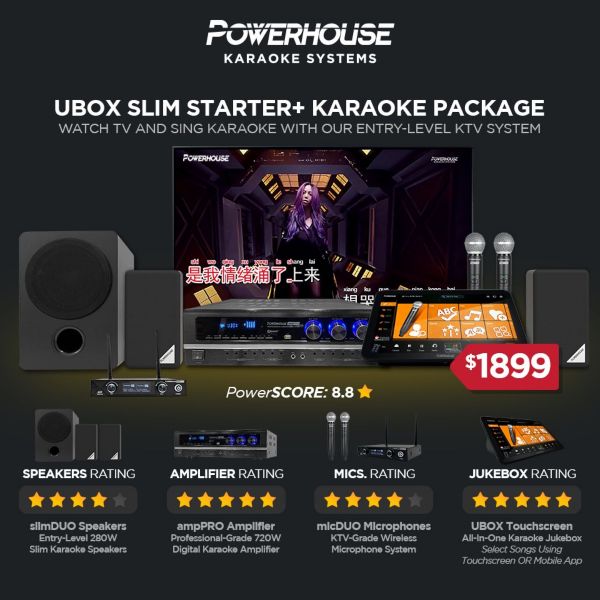Powerhouse Slim Starter Plus Home Karaoke System