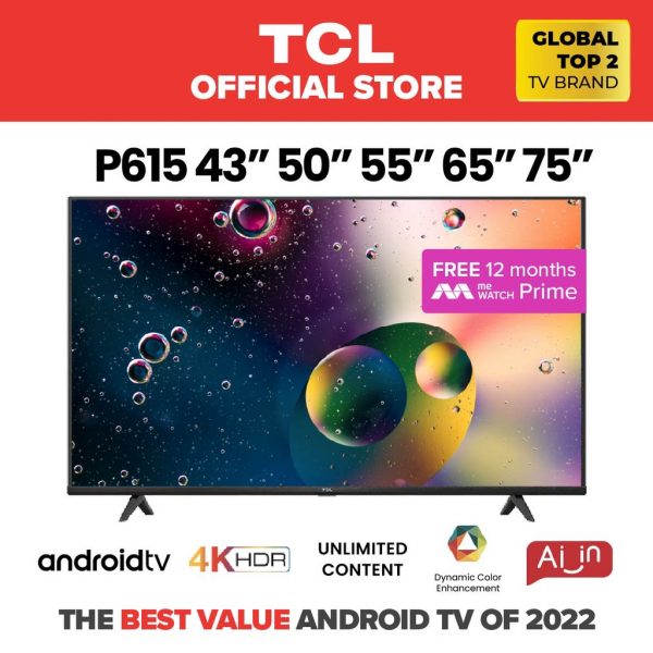 TCL P615 4K Smart Android TV