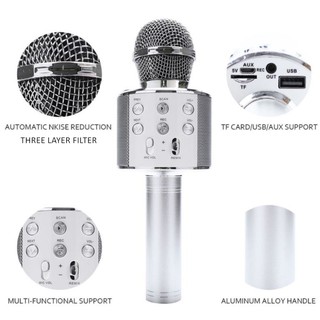 WS858 3-in-1 Wireless Bluetooth Karaoke Microphone best home karaoke systems singapore
