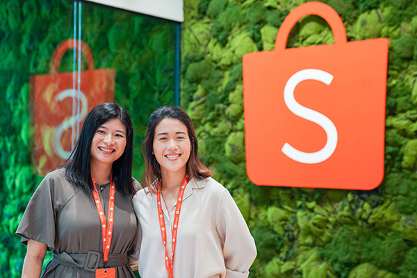 Clara (left) and Peizi (right) from the Shopee Data Analytics team 