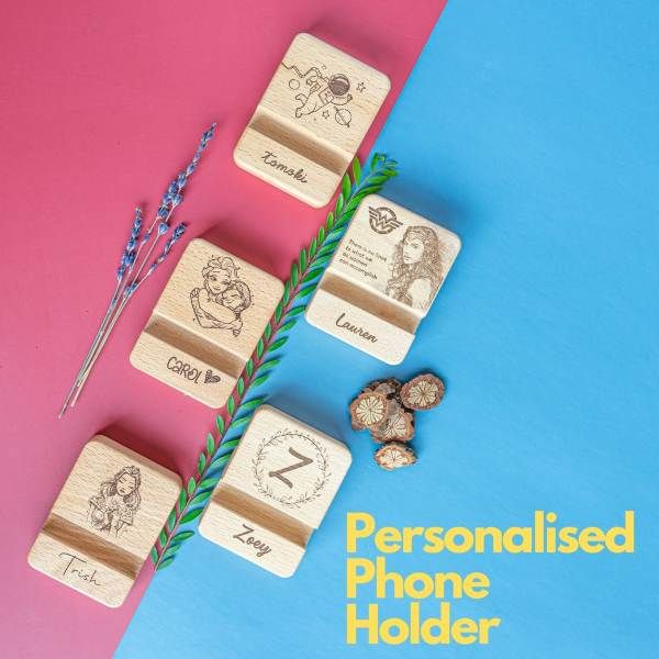 children’s day gift ideas personalised phone holder