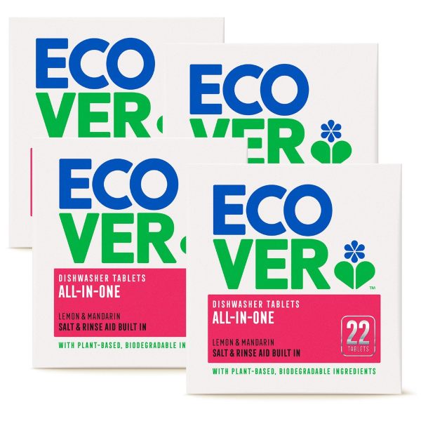 ecover all in one dishwasher tablet eco friendly biodegradeable