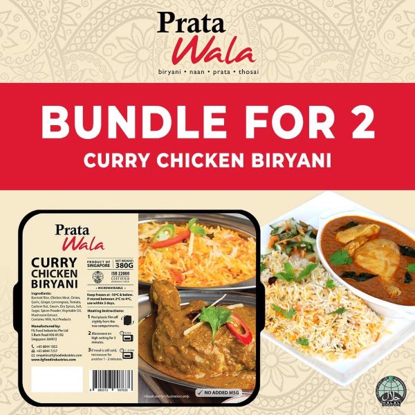 prata wala curry chicken briyani ready to eat meal