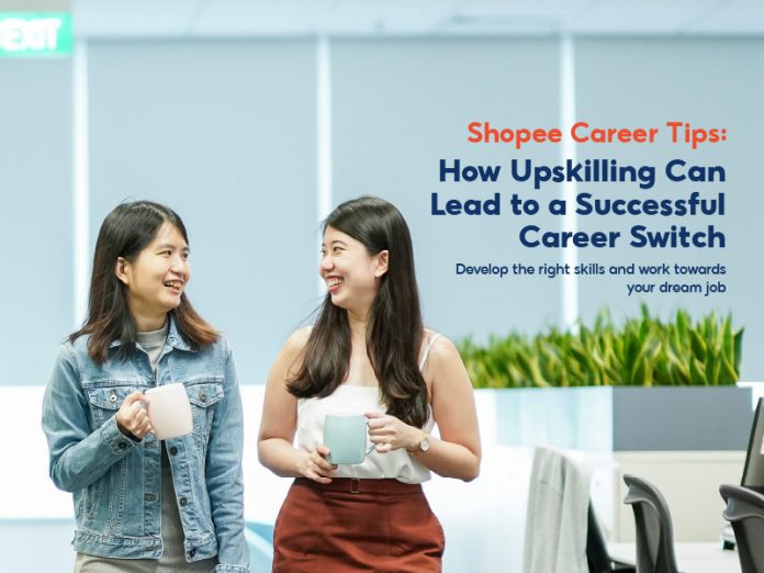 Yinghui (left) from the Shopee Marketing Solutions team and Kelly (right) from the Shopee Cross Border Operations Team