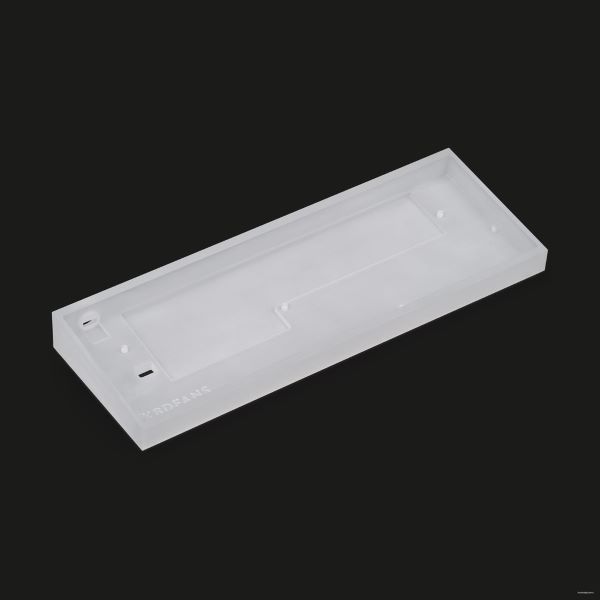 white acrylic keyboard case