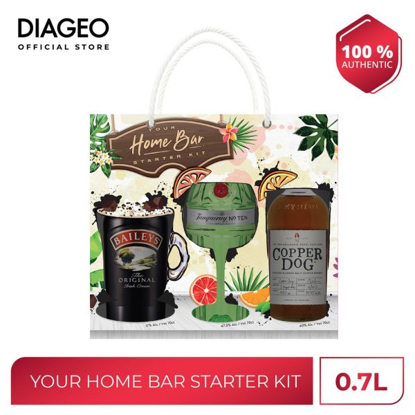 diageo home bar starter gin whiskey liquor delivery