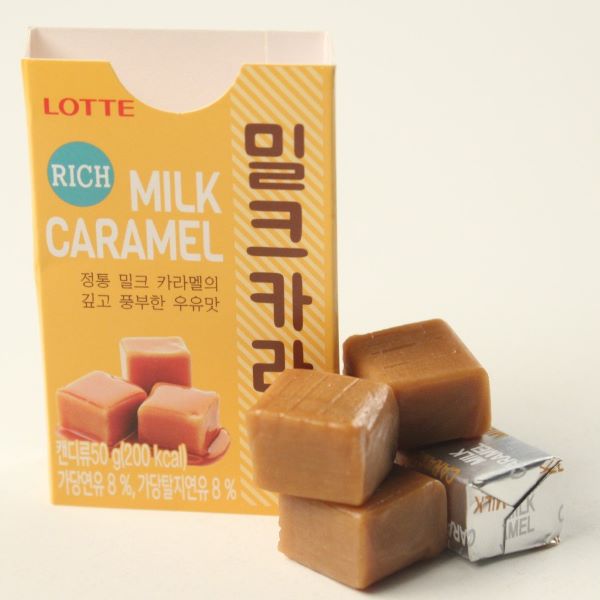 Lotte Milk Caramel Candy best korean snacks