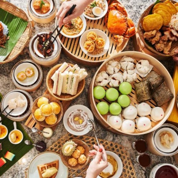 afternoon tea singapore valentines day buffet dimsum sandwich charsiew bun ellenborough market cafe