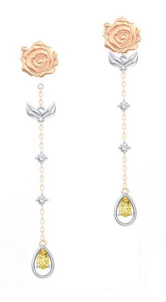 rose dangling earrings last minute valentine's day gifts singapore