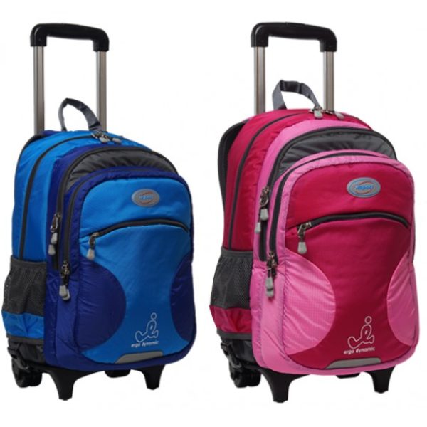 impact children school bags with wheels trolley backpack primary 1