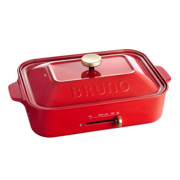 bruno compact hot plate red 