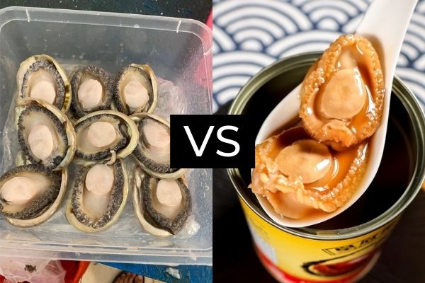 fresh abalones vs canned abalone recipes