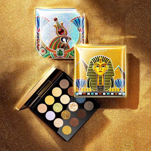 zeesea china egyptian collection gold eyeshadow palette