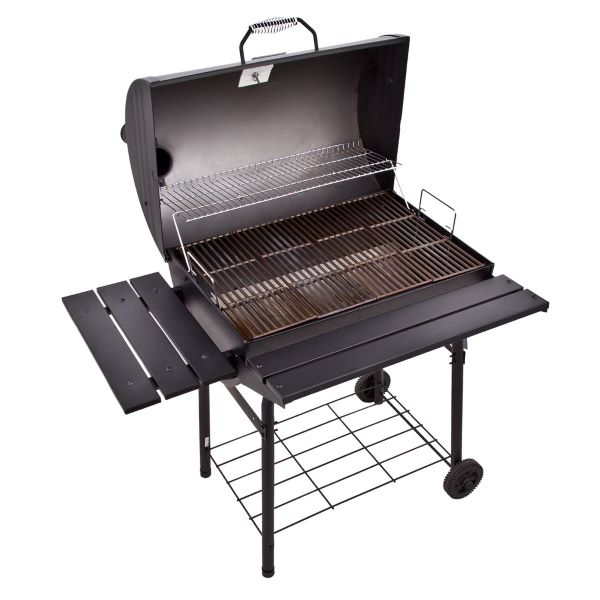 char-broil barrel grill with wheels