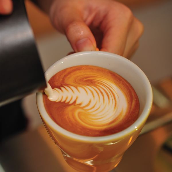 person making latte art coffee workshops singapore