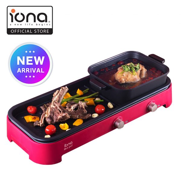 IONA 2-in-1 Steamboat BBQ Grill