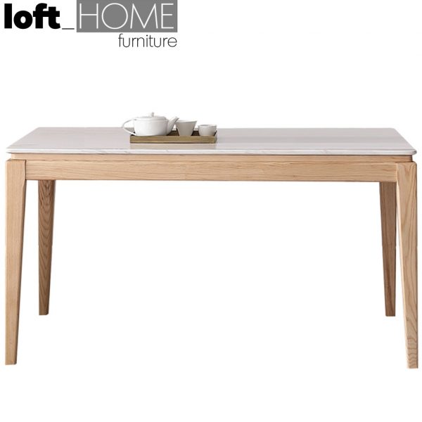 Loft Home Marble Birch Dining Table