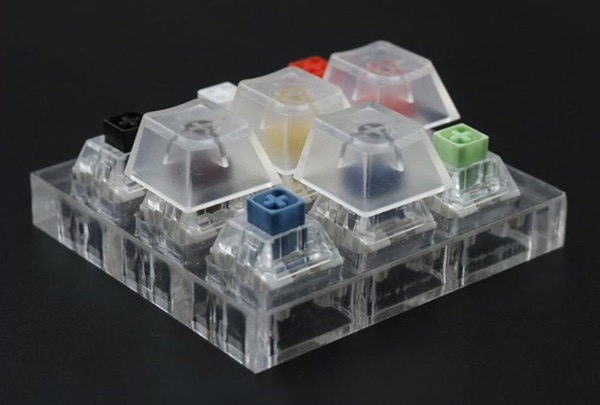 type of keycap transparent abs