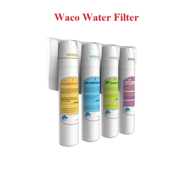 waco 4 stages under sink water filter carbon alkaline