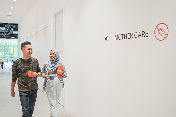 One of the facilities we have in the Shopee Singapore HQ: the Mother Care room for breastfeeding mums
