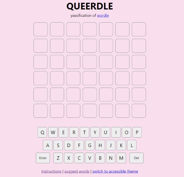 queerdle screenshot 