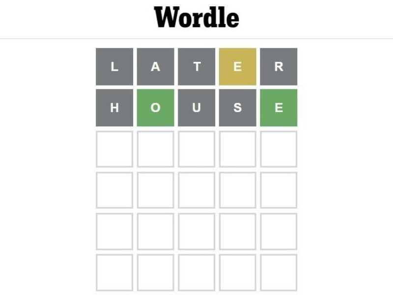 wordle puzzle screenshot