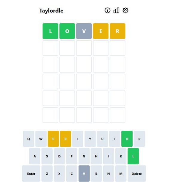 taylordle screenshot