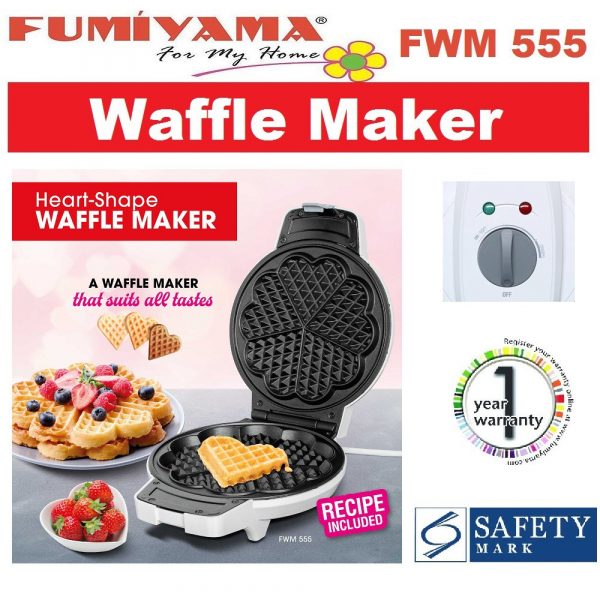 Fumiyama Heart Shaped Waffle Maker Singapore
