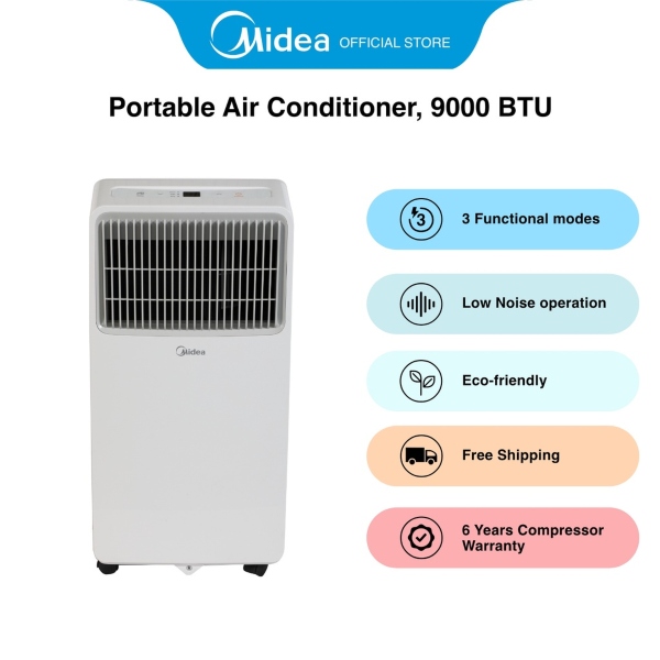 best portable aircon Singapore Midea MPHA-09CRN7 Portable Air Conditioner, 9000 BTU