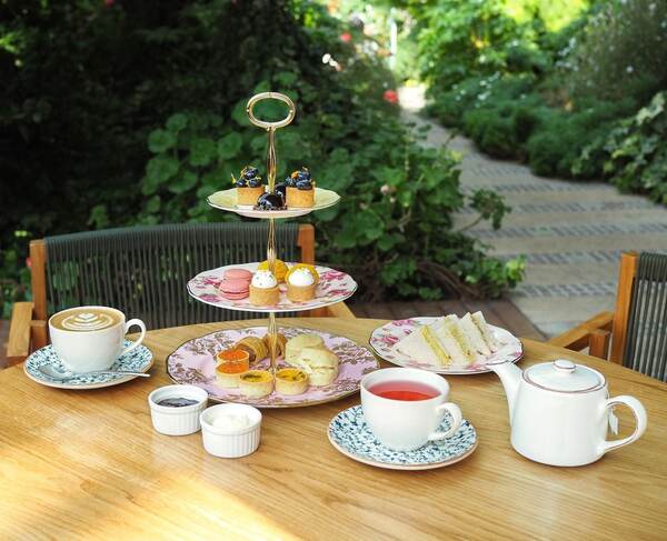 high tea spread at hortus singapore