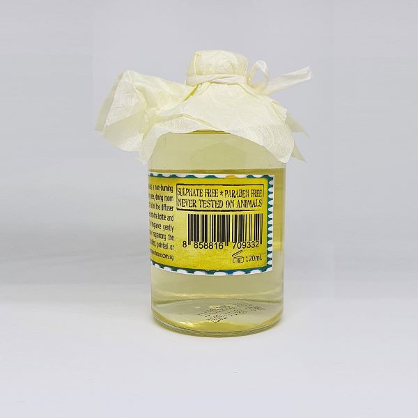bottle of lemongrass house mosquito repellent reed diffuser