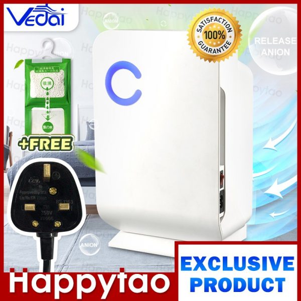 Singapore Portable Dehumidifier for Bedrooms Vedai 1.3L Dehumidifier
