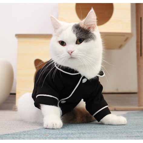 pyjamas top for cats black cute