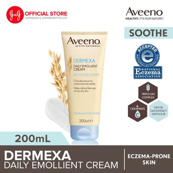 Aveeno Body Dermexa Daily Emollient Cream best eczema treatment singapore