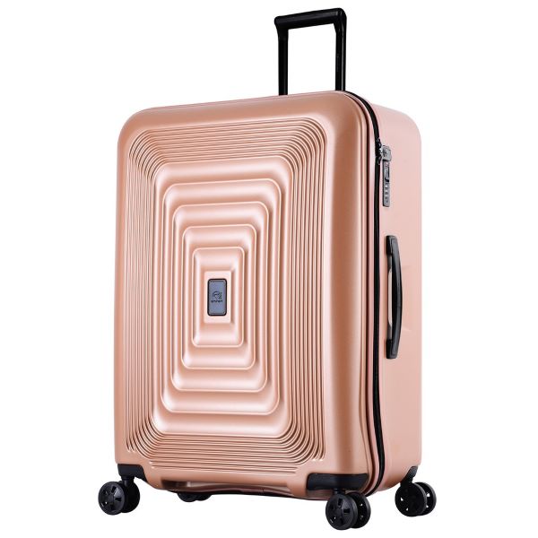 bronze gold eminent twilight luggage with spiral emboss design best luggage singapore