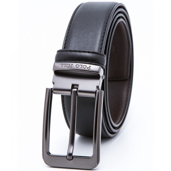 Polo Hill Men’s Rectangular Pin-Buckle Belt