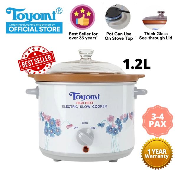 toyomi slow cooker with glass lid