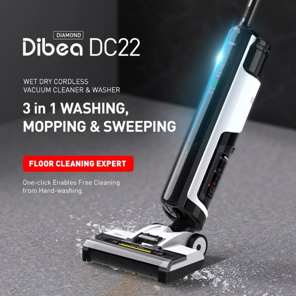 Dibea Diamond DC22 3-in-1 Wet Dry Cordless Vacuum Cleaner