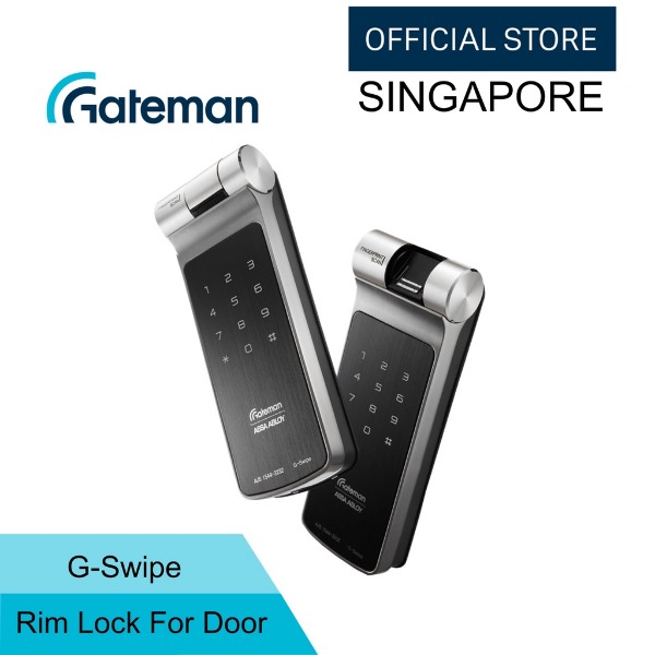 gateman g-swipe rim lock best digital door lock singapore