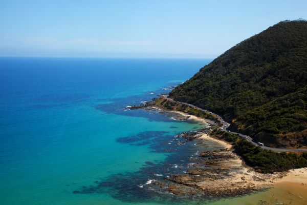 view of great ocean road from teddy's lookout itinerary